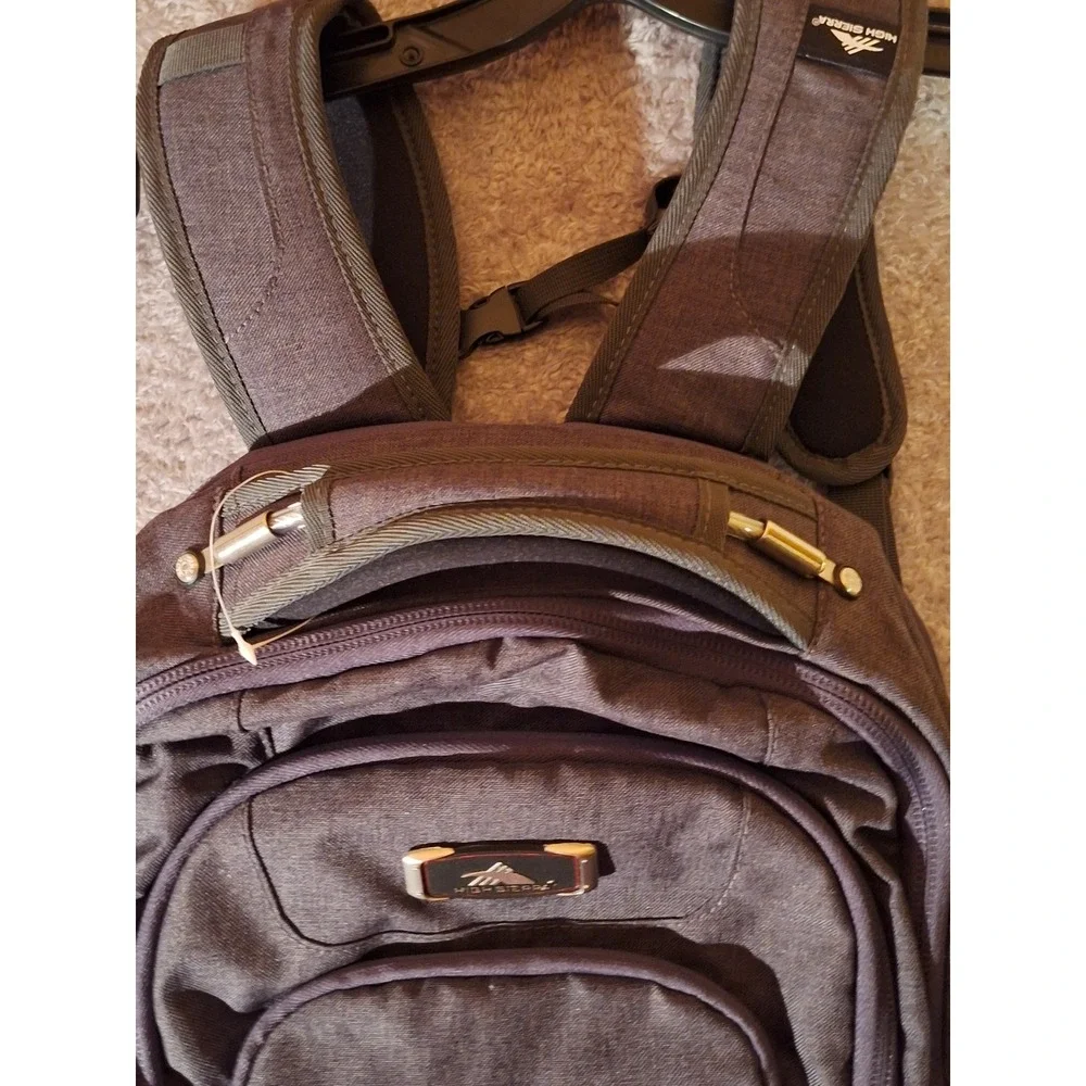 High Sierra Gray Backpack RE KELLEY Heavy Duty Laptop Bag School Travel Like New